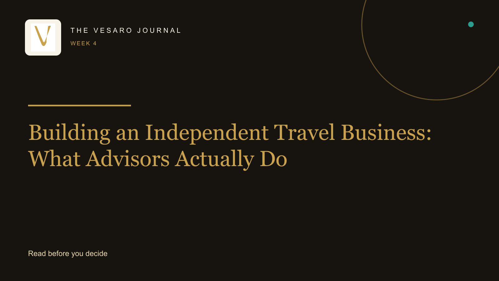 The VESARO Journal Week 4 article graphic